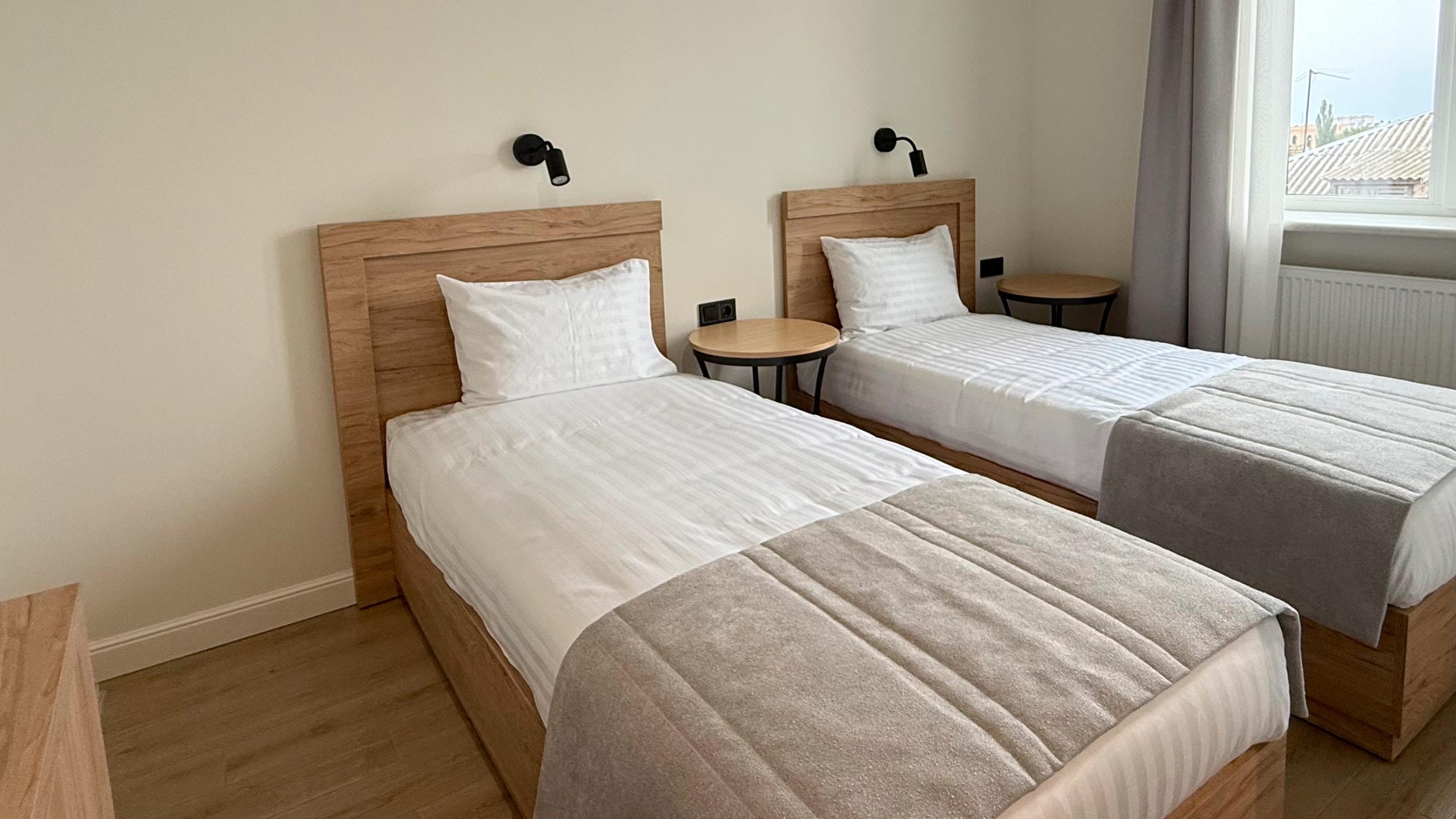 Comfort with two single beds